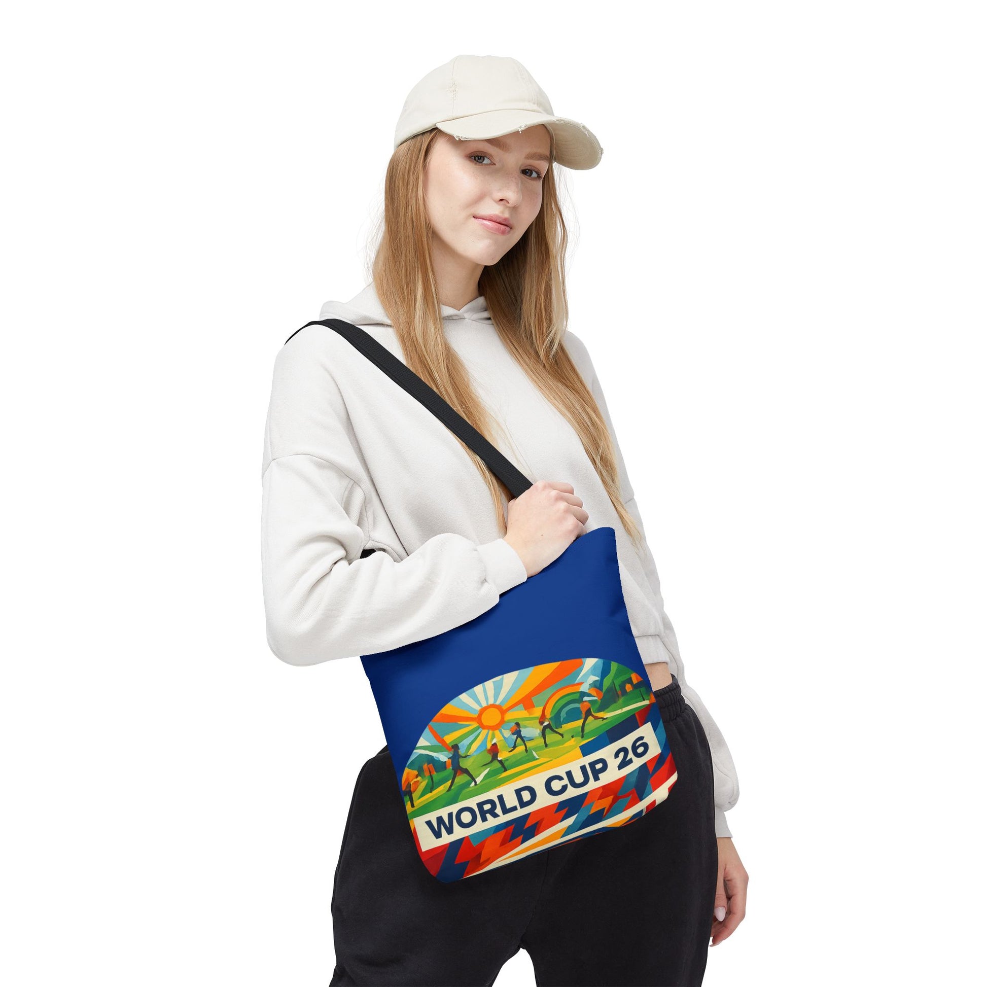 World Cup 26 Tote Bag — Colorful Soccer Fan Shoulder Tote