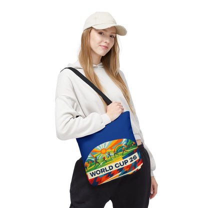 World Cup 26 Tote Bag — Colorful Soccer Fan Shoulder Tote