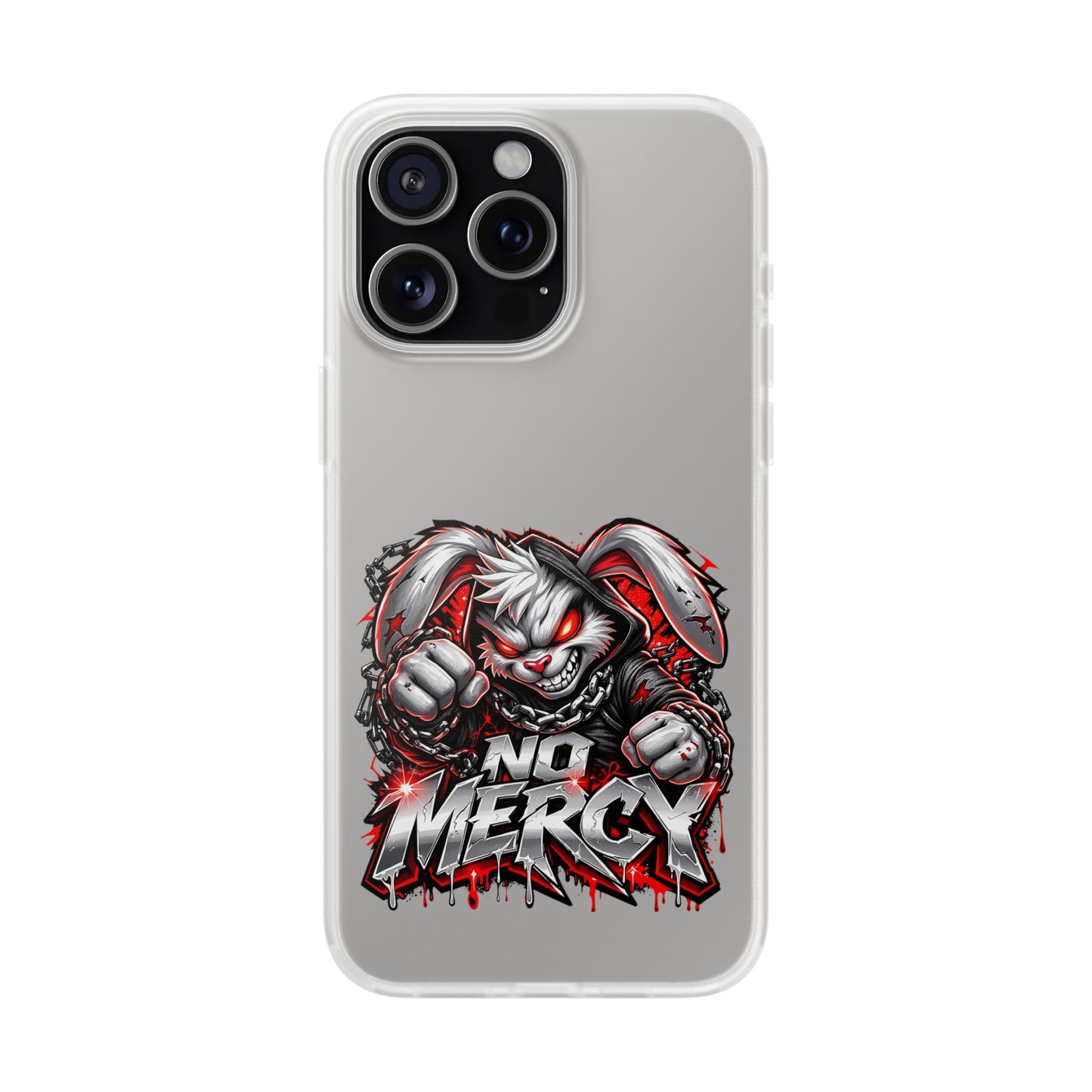 No Mercy Bunny Phone Case - Aggressive Gamer Graphic iPhone 