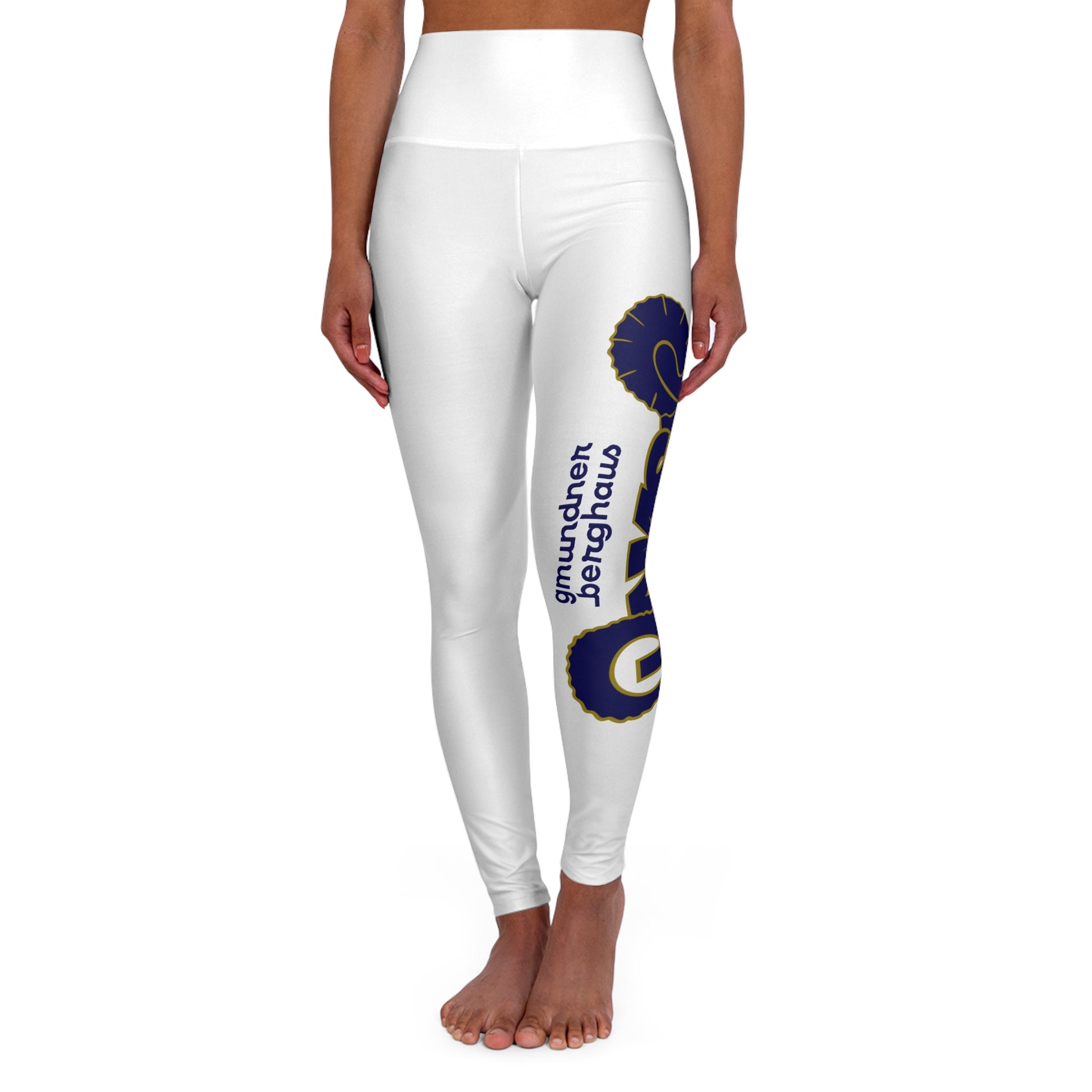 Yoga Leggings — High Waist AOP with Side Graphic