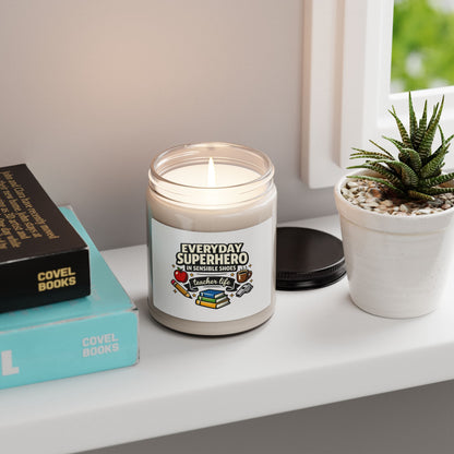 Everyday Superhero Teacher Life Candle | Teacher Appreciatio