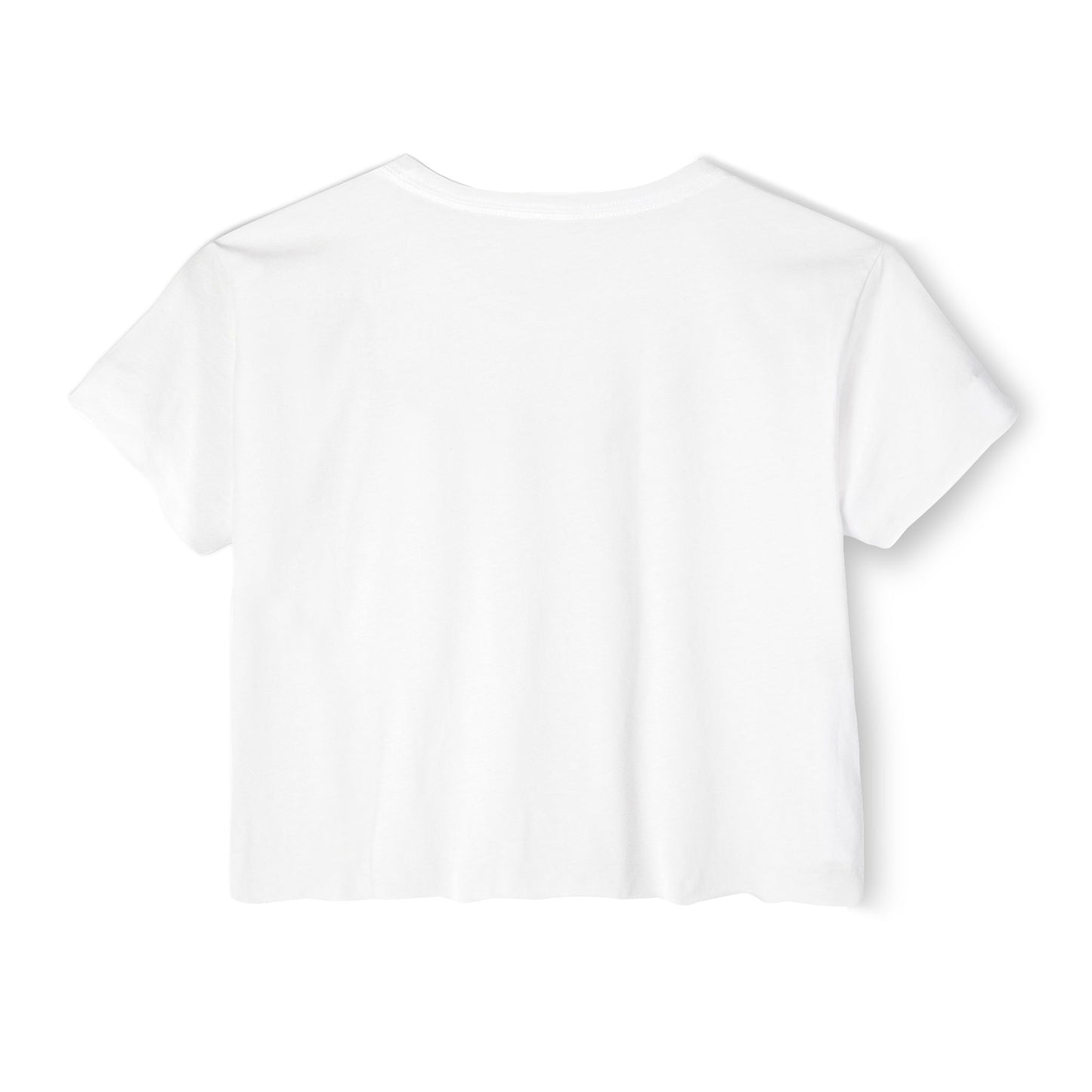 Crop Top — Minimal Black Brushstroke Symbol Festival Tee