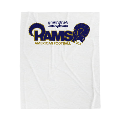 GM Velveteen Plush Blanket – American Football Team Throw
