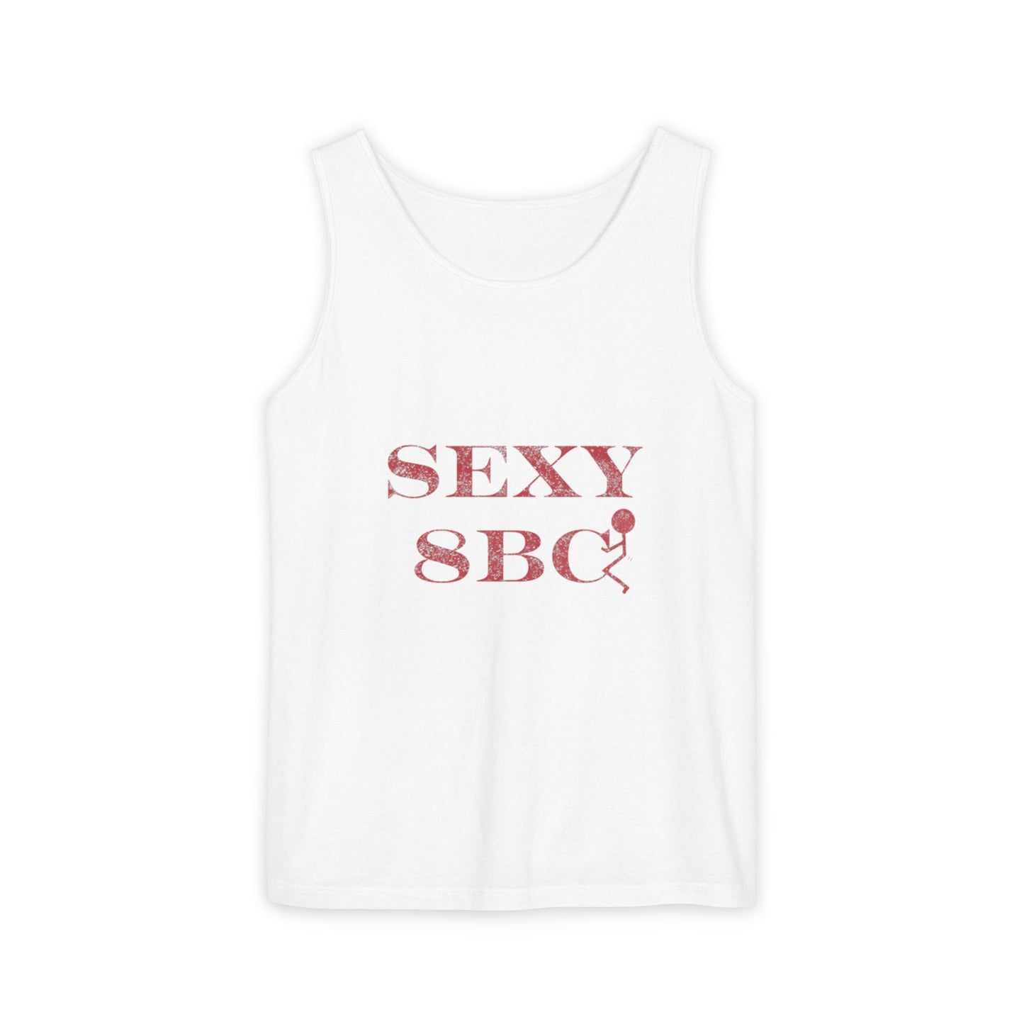 Sexy SBC Tank Top — Retro Script Graphic Patriotic Flag Vest 