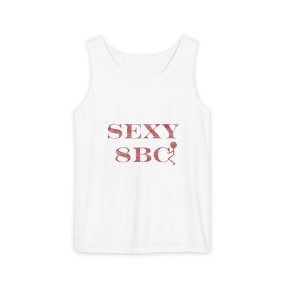 Sexy SBC Tank Top — Retro Script Graphic Patriotic Flag Vest 