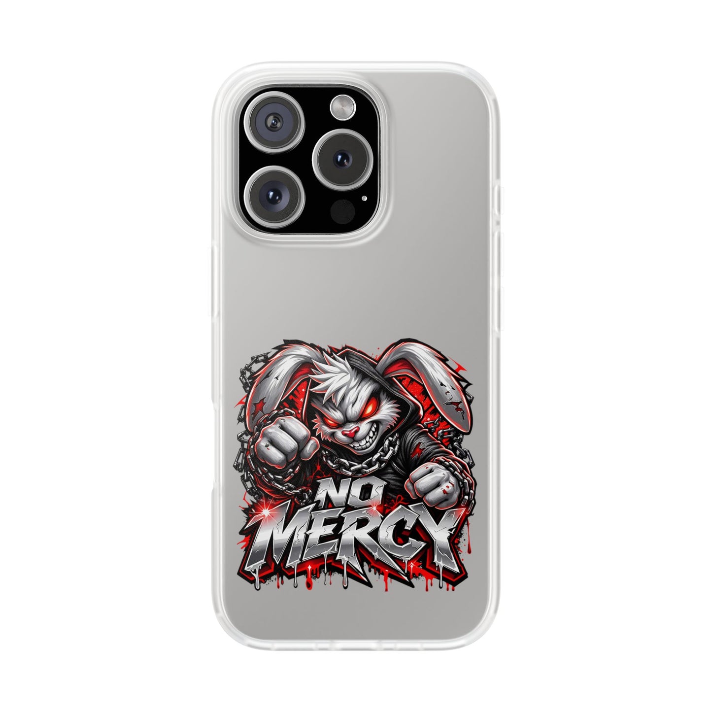 No Mercy Bunny Phone Case - Aggressive Gamer Graphic iPhone 