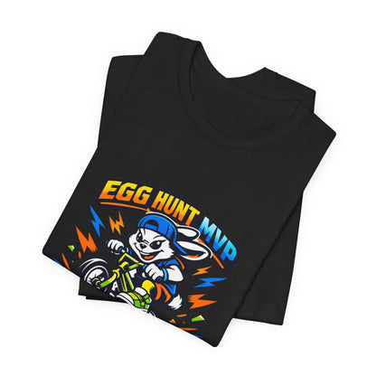 Egg Hunt MVP Tee | Boys Easter Graphic, Dino Egg Adventure