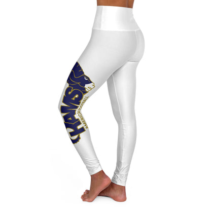 Yoga Leggings — High Waist AOP with Side Graphic