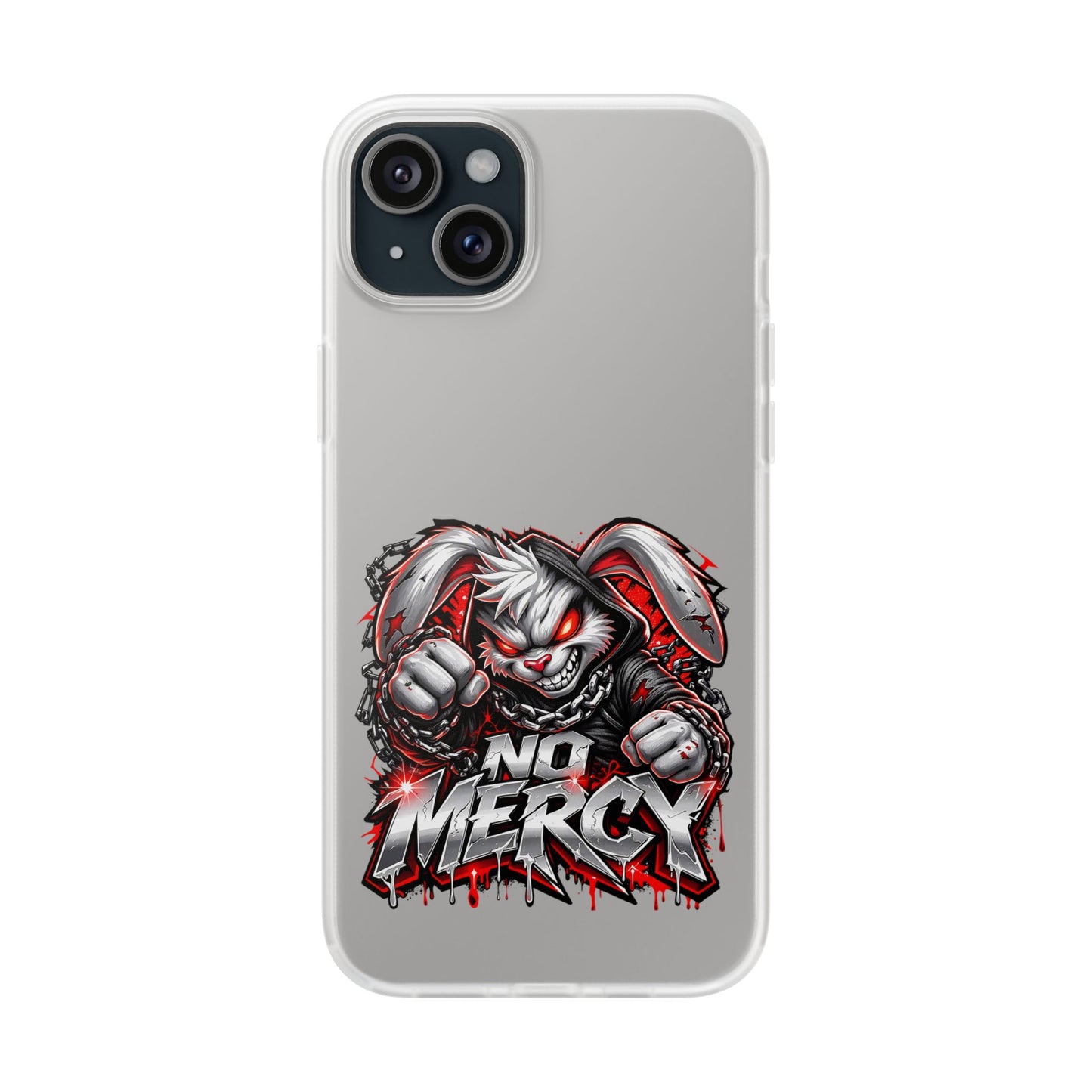 No Mercy Bunny Phone Case - Aggressive Gamer Graphic iPhone 
