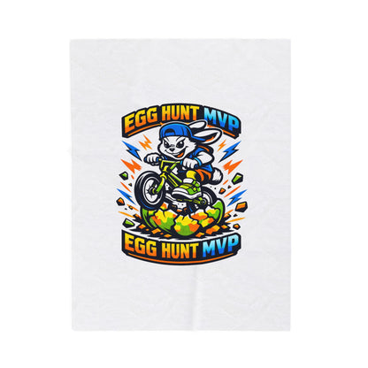 Egg Hunt MVP Velveteen Plush Blanket | Boys Easter, Dinosaur