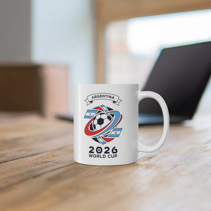 Argentina 26 World Cup Trophy Coffee Mug — Ceramic 11oz & 15