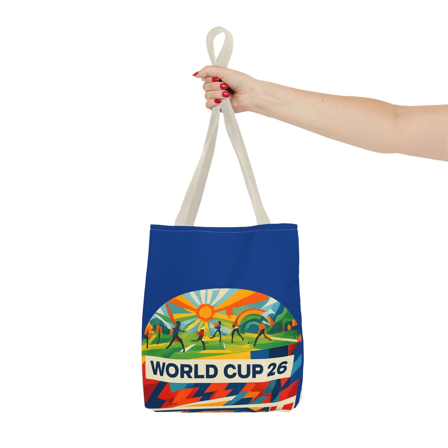 World Cup 26 Tote Bag — Colorful Soccer Fan Shoulder Tote