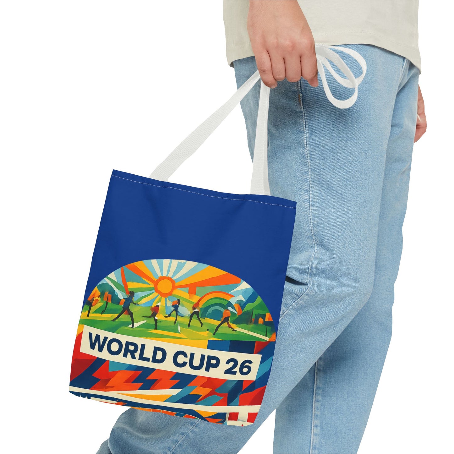 World Cup 26 Tote Bag — Colorful Soccer Fan Shoulder Tote