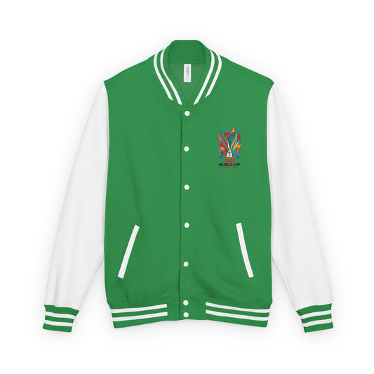 World Cup 2026 Letterman Jacket - Green/White Soccer Varsity