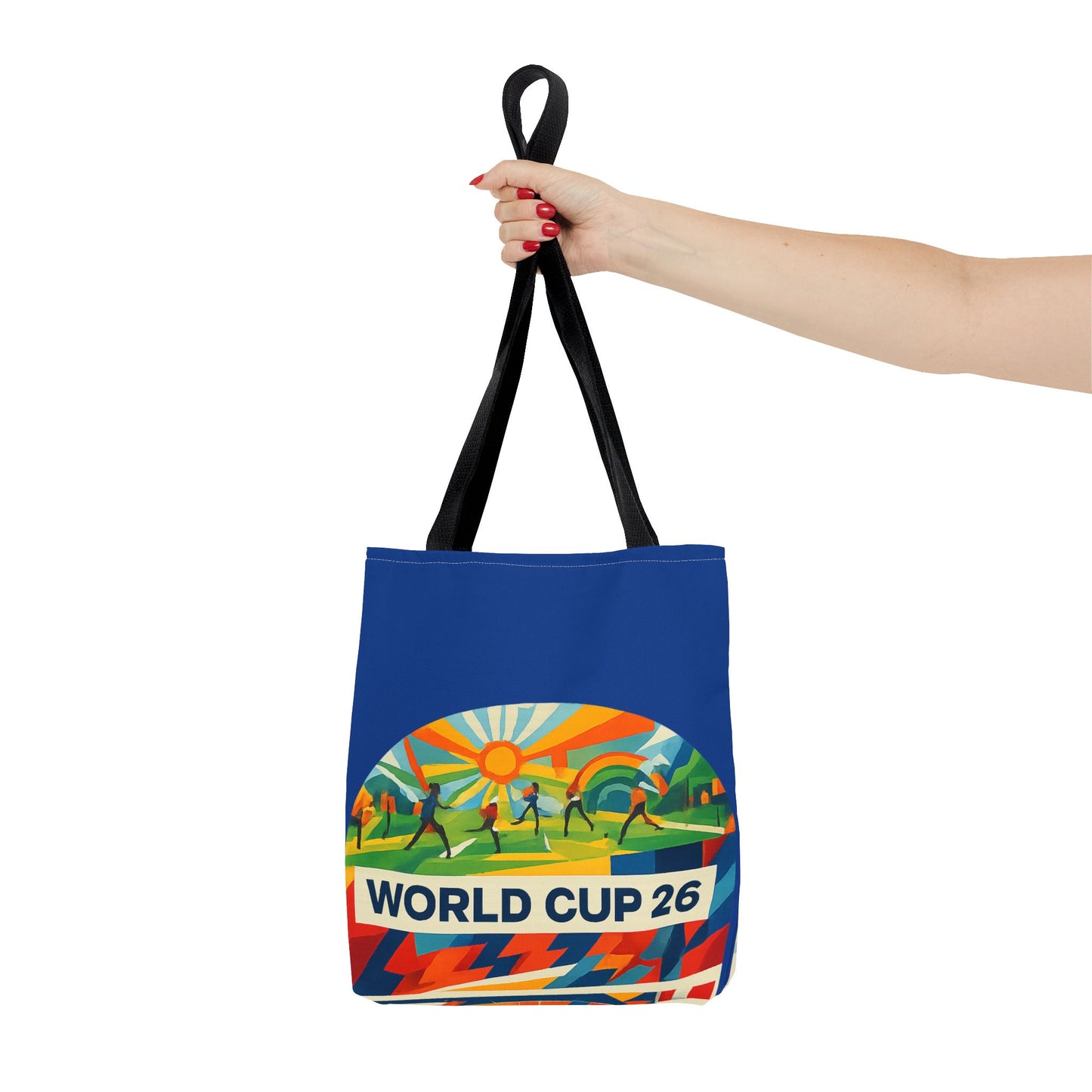 World Cup 26 Tote Bag — Colorful Soccer Fan Shoulder Tote