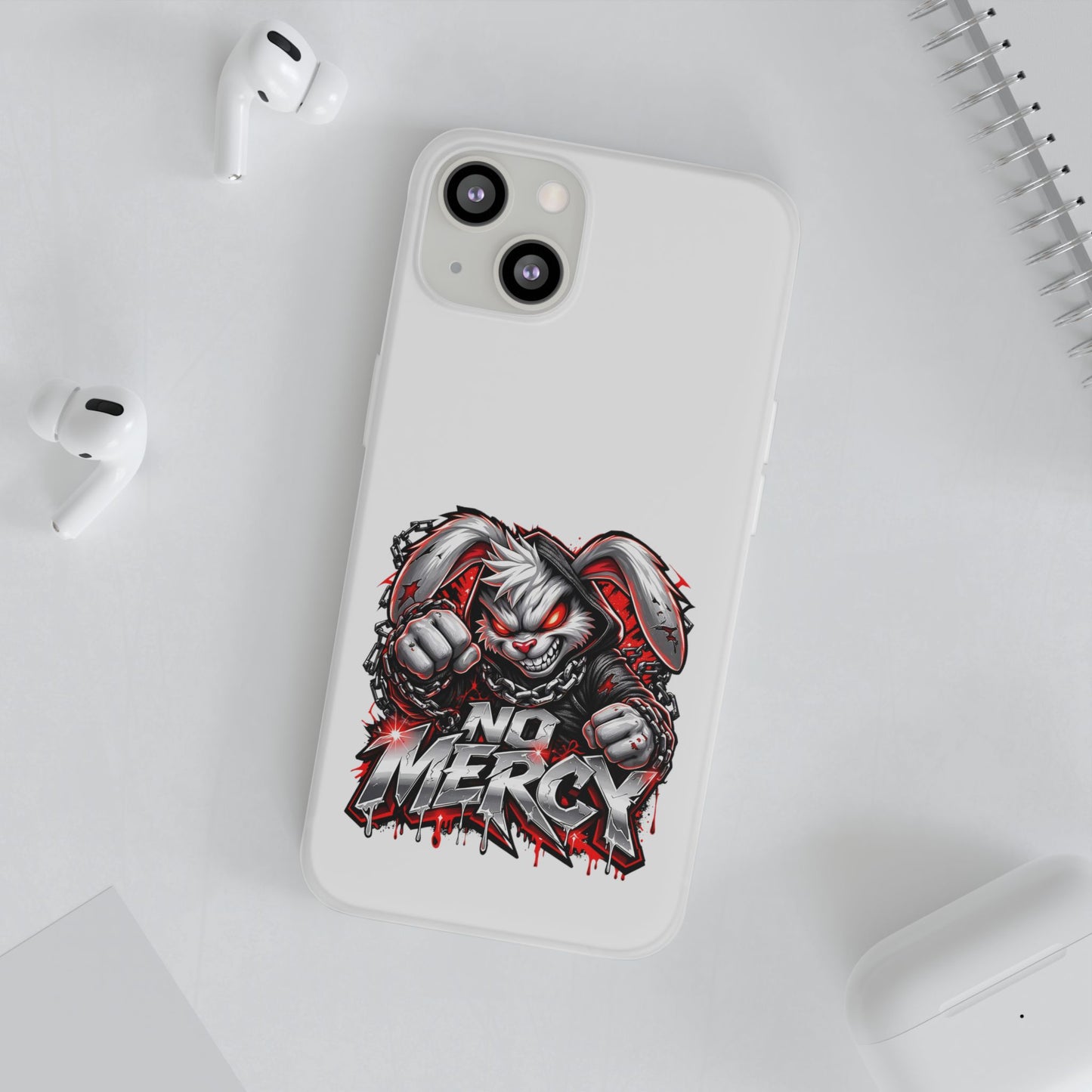 No Mercy Bunny Phone Case - Aggressive Gamer Graphic iPhone 