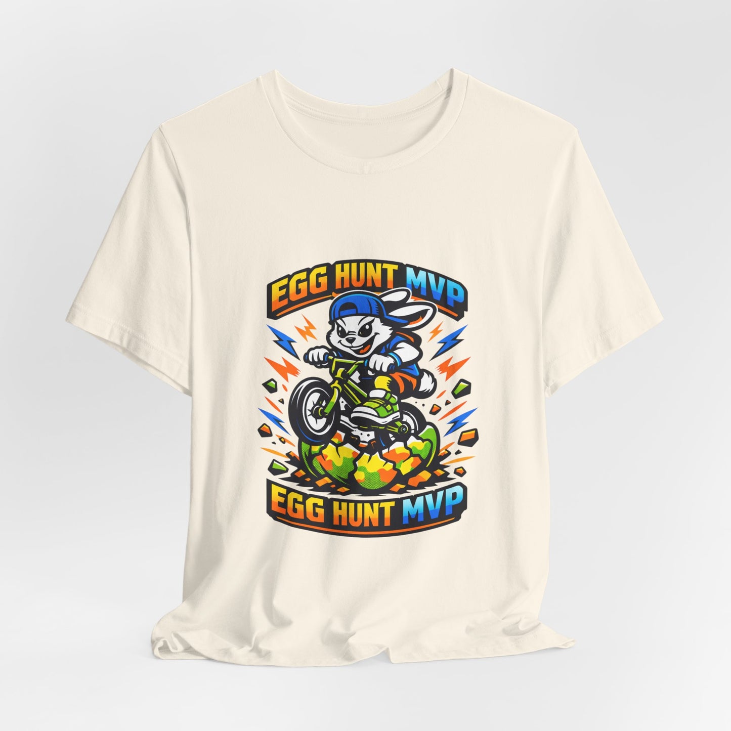 Egg Hunt MVP Tee | Boys Easter Graphic, Dino Egg Adventure