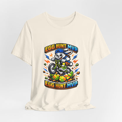 Egg Hunt MVP Tee | Boys Easter Graphic, Dino Egg Adventure