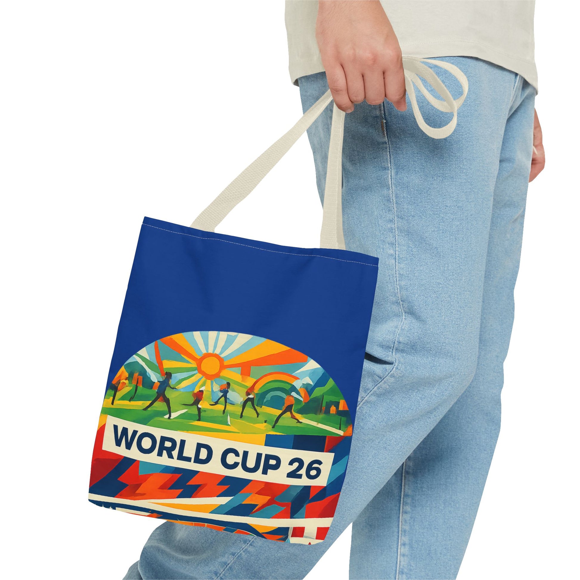 World Cup 26 Tote Bag — Colorful Soccer Fan Shoulder Tote