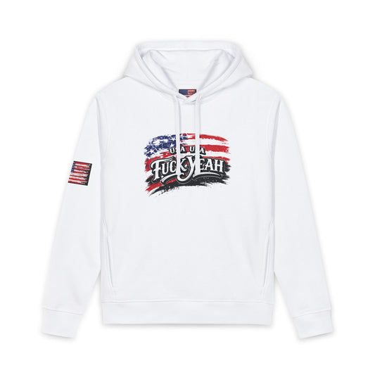American Flag “Fuck Yeah” Graphic Hoodie — Patriotic Casual 