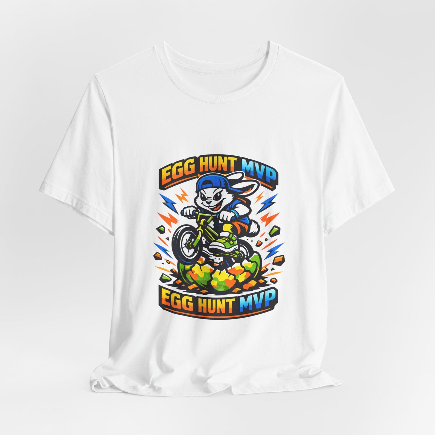 Egg Hunt MVP Tee | Boys Easter Graphic, Dino Egg Adventure