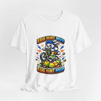 Egg Hunt MVP Tee | Boys Easter Graphic, Dino Egg Adventure