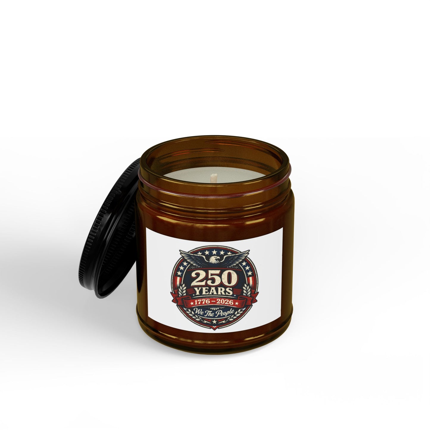 250 Years Commemorative Scented Soy Candle — Small Amber Jar