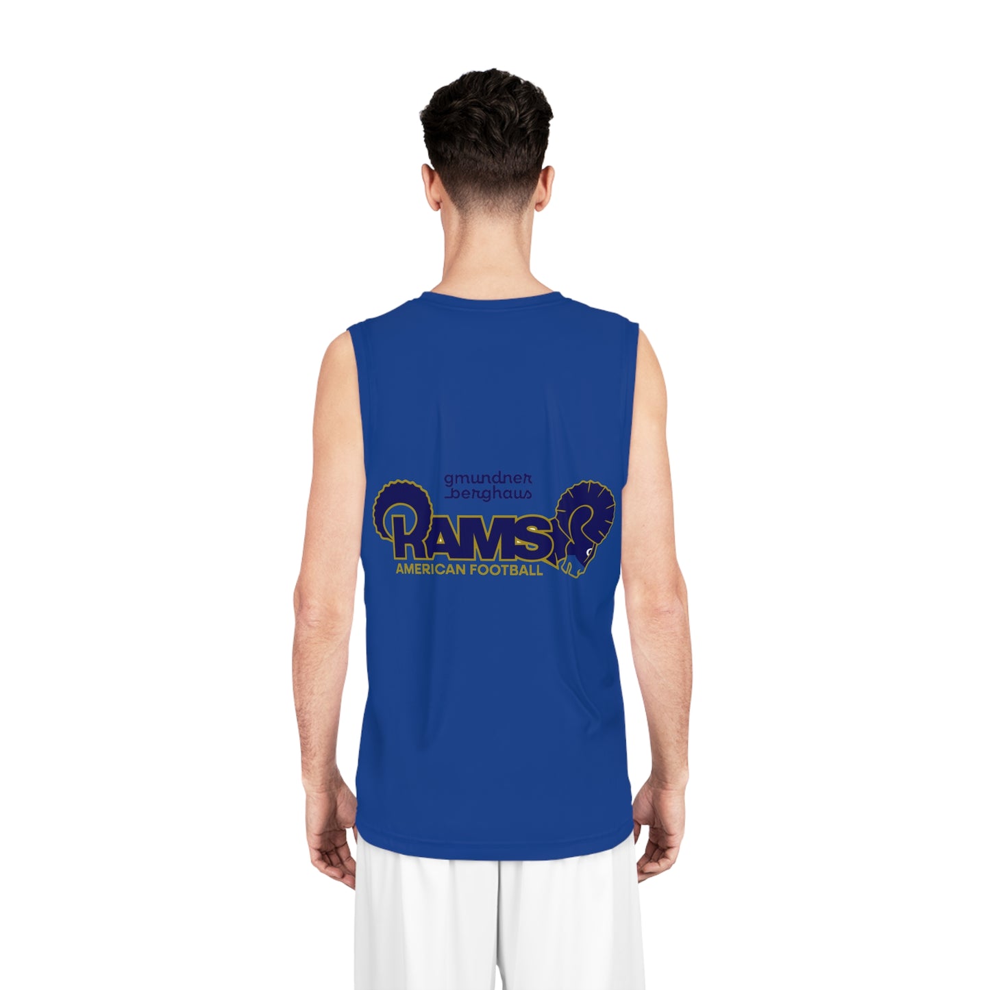 Gmundner Rams Basketball Jersey | Blau All-Over Print Trikot