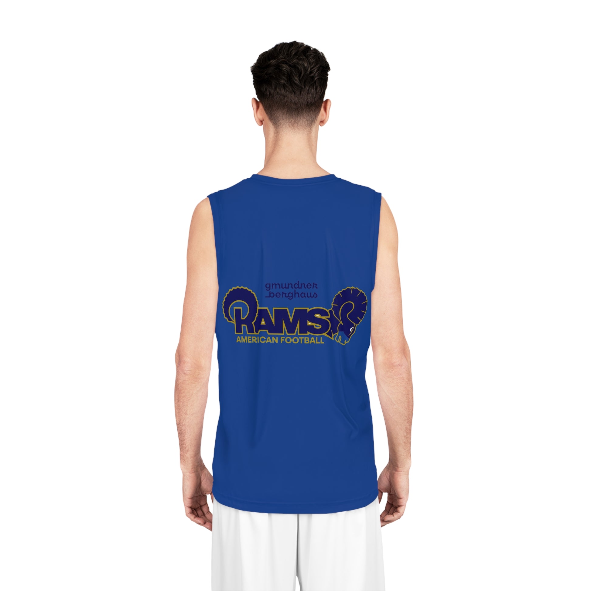 Gmundner Rams Basketball Jersey | Blau All-Over Print Trikot