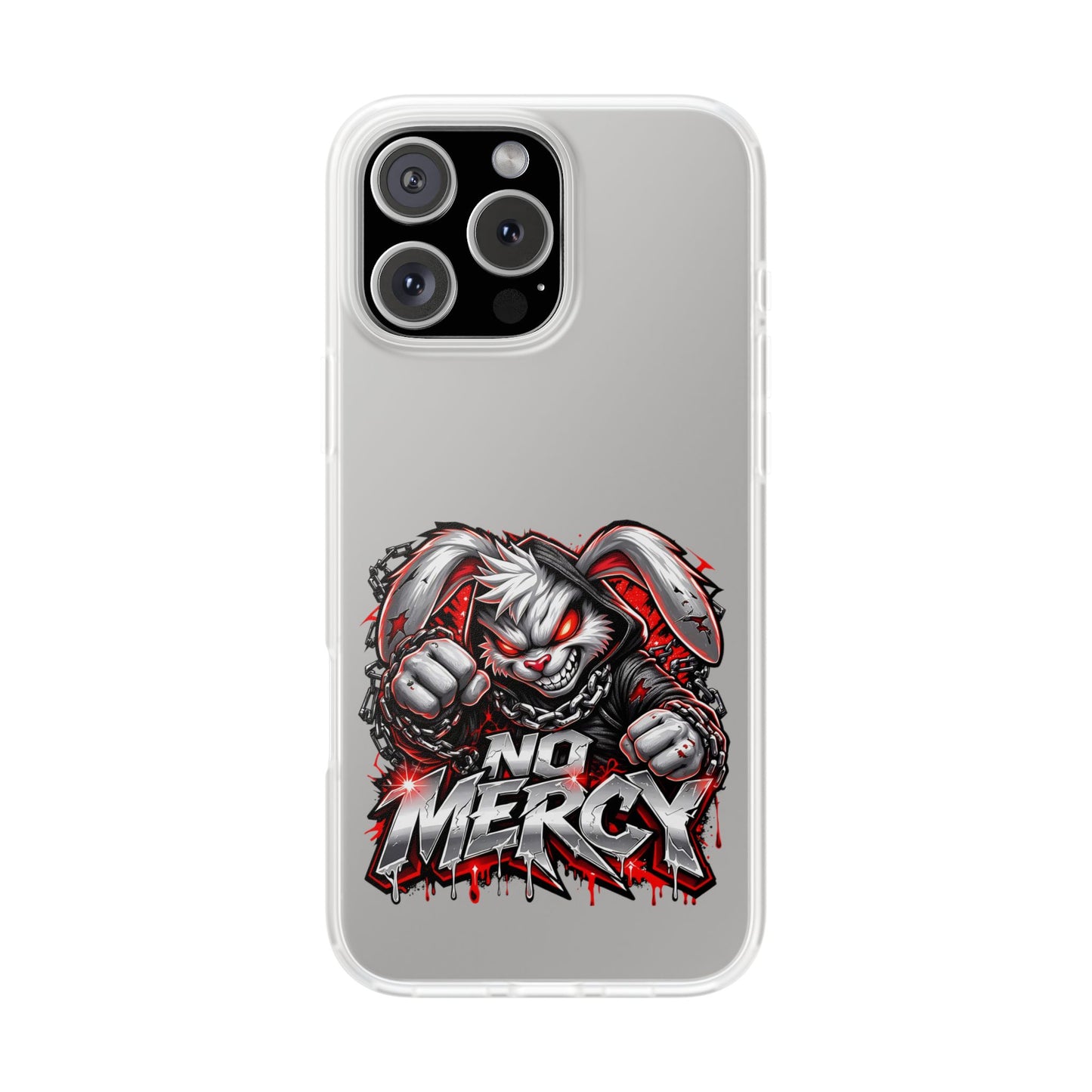 No Mercy Bunny Phone Case - Aggressive Gamer Graphic iPhone 