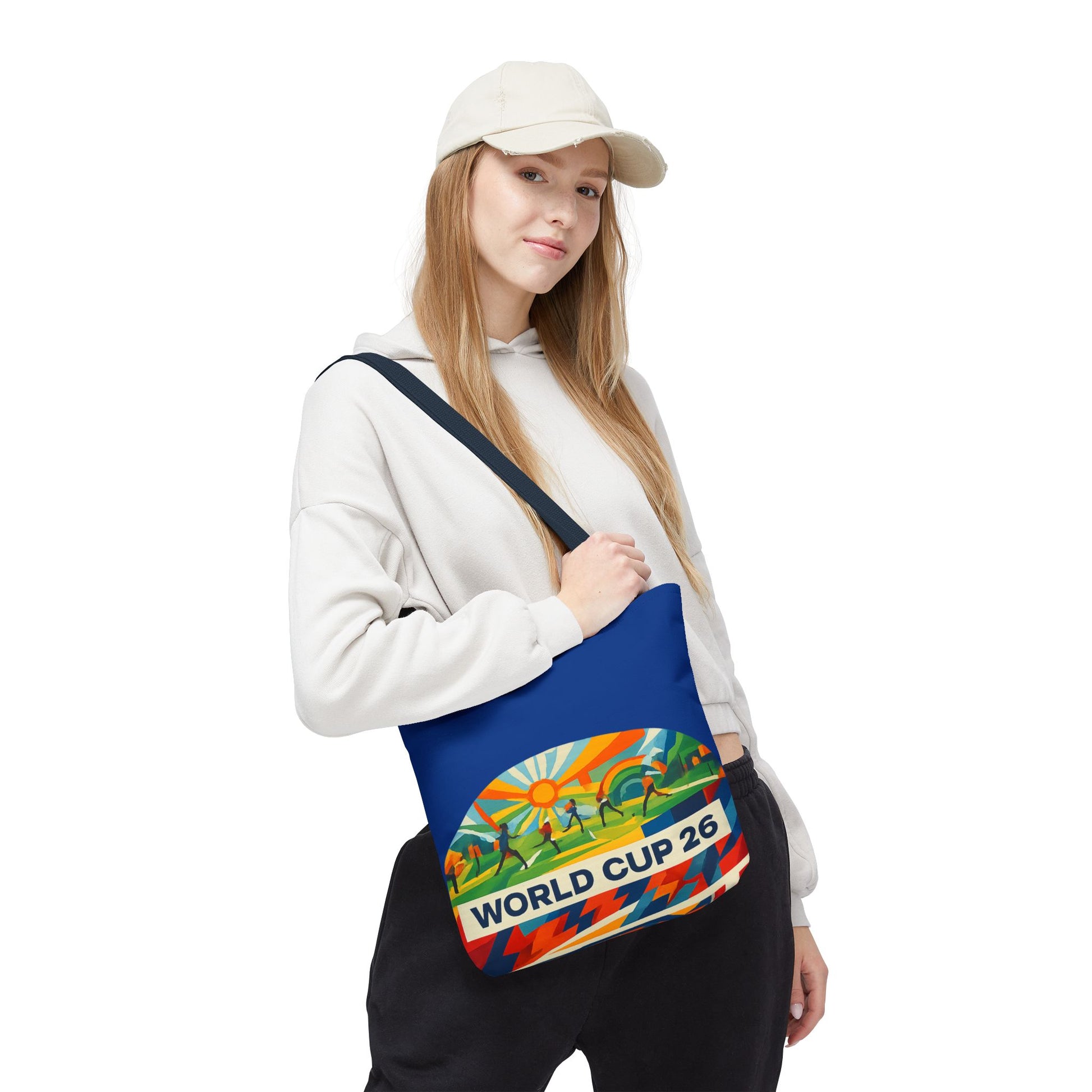 World Cup 26 Tote Bag — Colorful Soccer Fan Shoulder Tote
