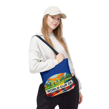 World Cup 26 Tote Bag — Colorful Soccer Fan Shoulder Tote