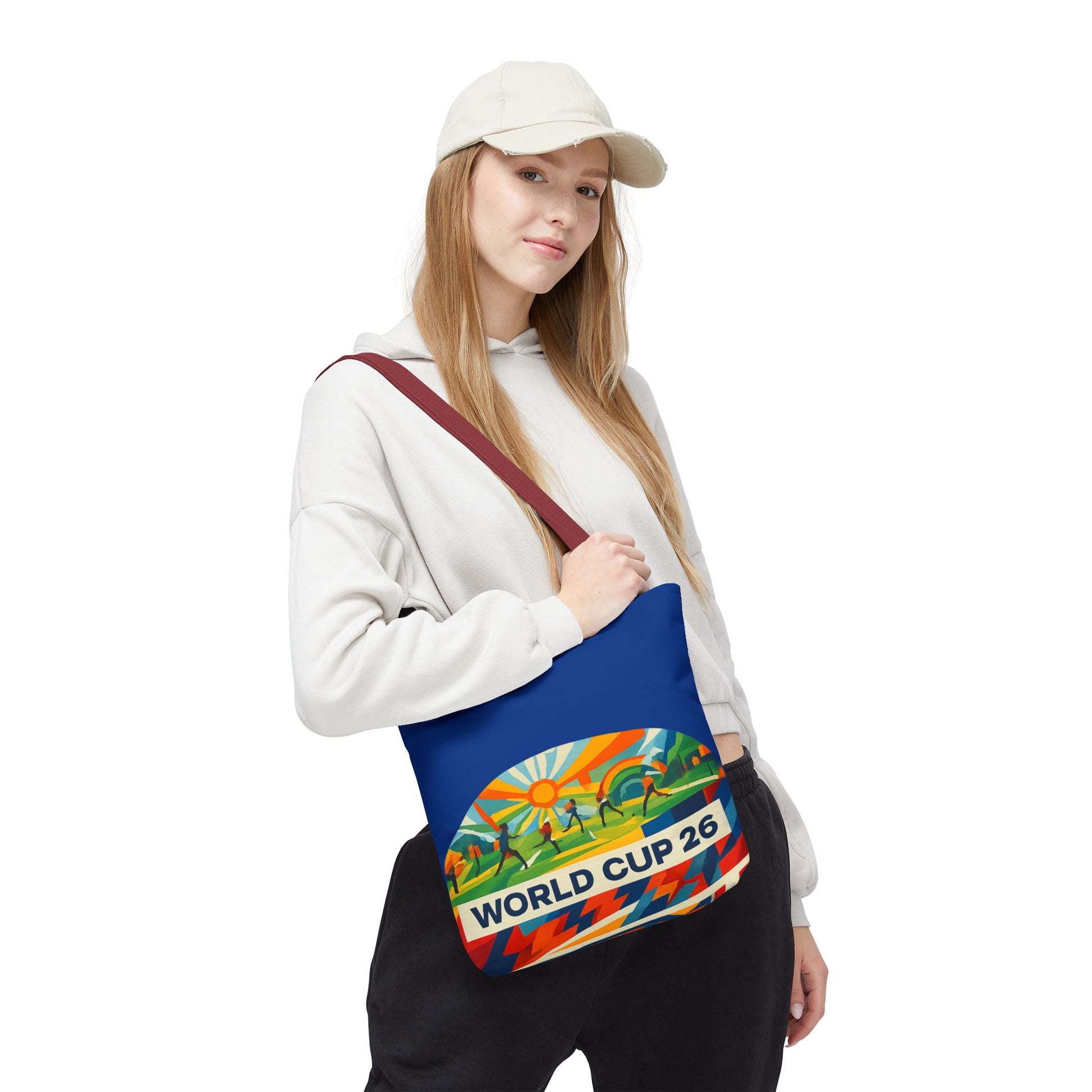 World Cup 26 Tote Bag — Colorful Soccer Fan Shoulder Tote