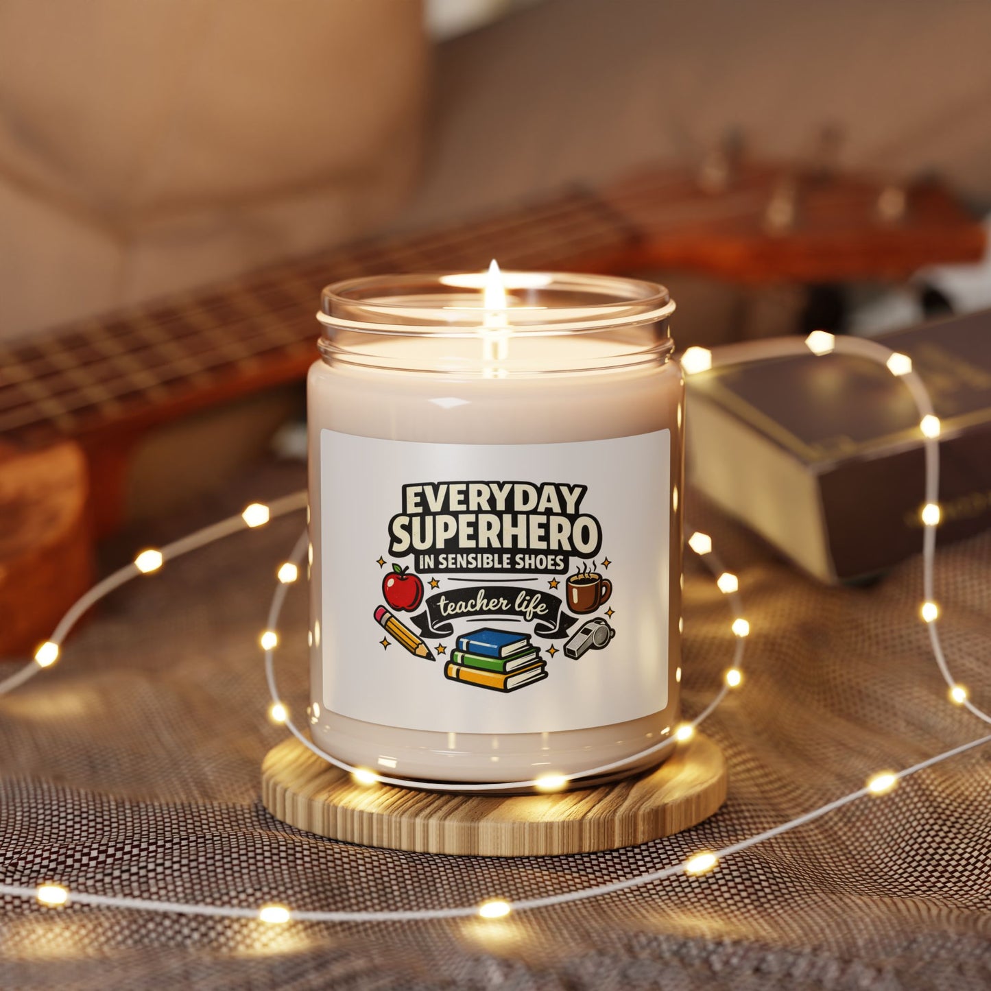 Everyday Superhero Teacher Life Candle | Teacher Appreciatio