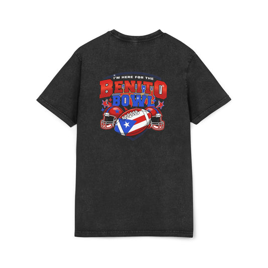 Team Benito Acid-Wash Tee — "Benito Bowl" Football Fan Shirt
