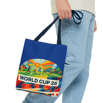 World Cup 26 Tote Bag — Colorful Soccer Fan Shoulder Tote