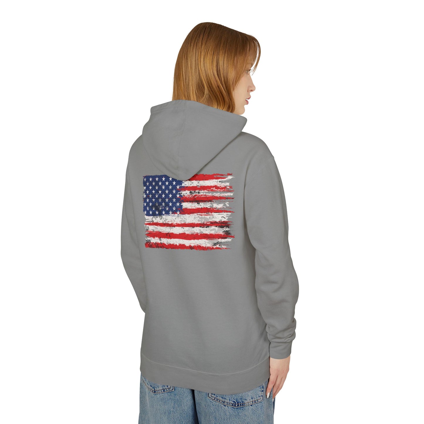Freedom Hoodie — American Flag Patriotic Hooded Sweatshirt 