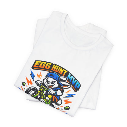 Egg Hunt MVP Tee | Boys Easter Graphic, Dino Egg Adventure