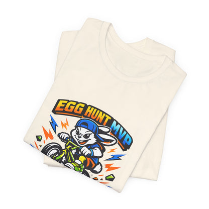 Egg Hunt MVP Tee | Boys Easter Graphic, Dino Egg Adventure