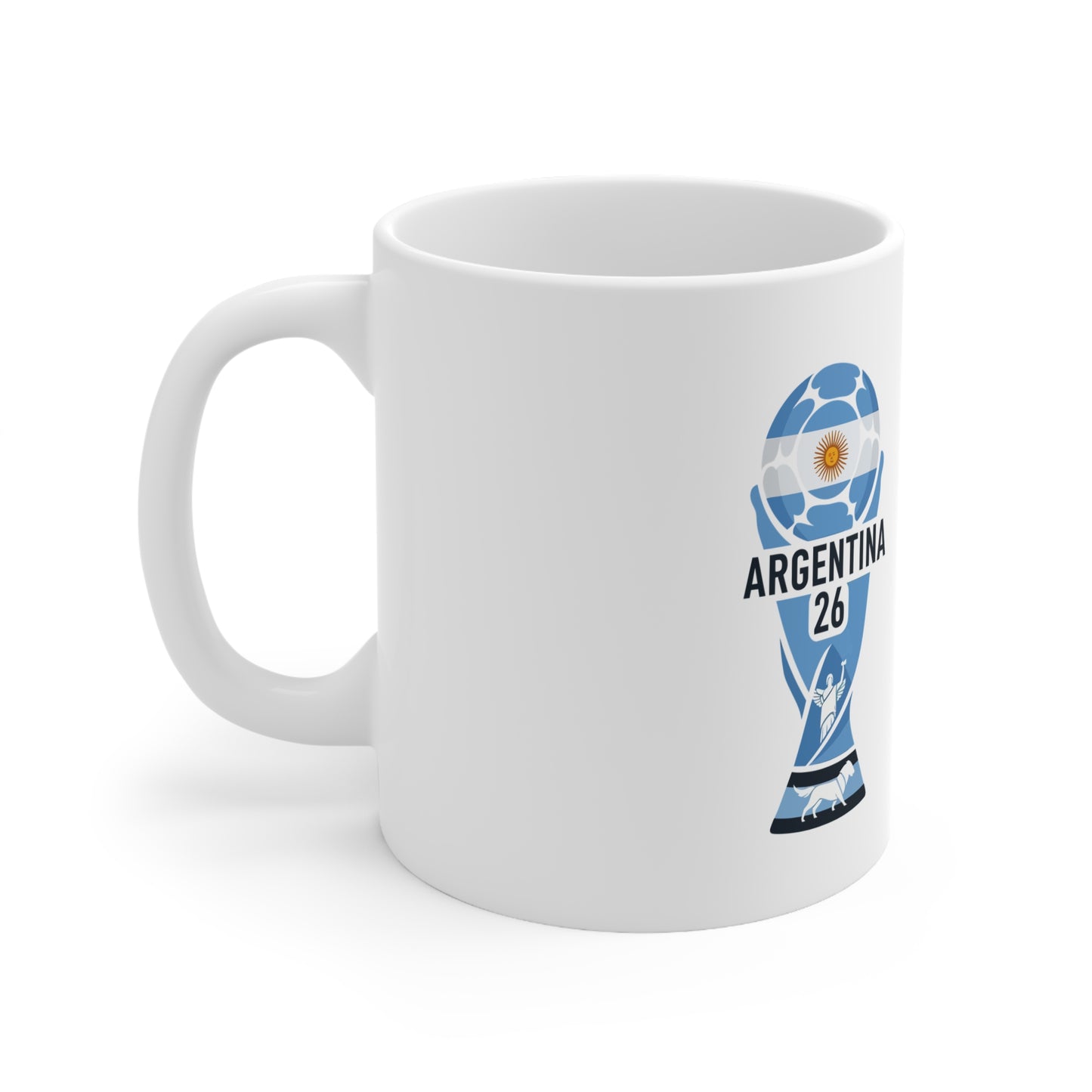 Argentina 26 World Cup Trophy Coffee Mug — Ceramic 11oz & 15