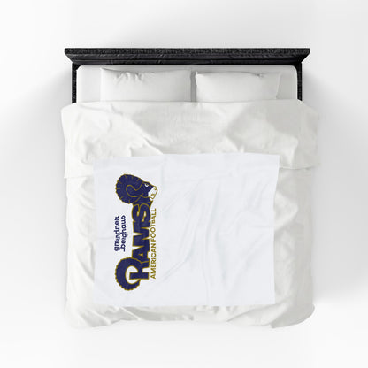 GM Velveteen Plush Blanket – American Football Team Throw