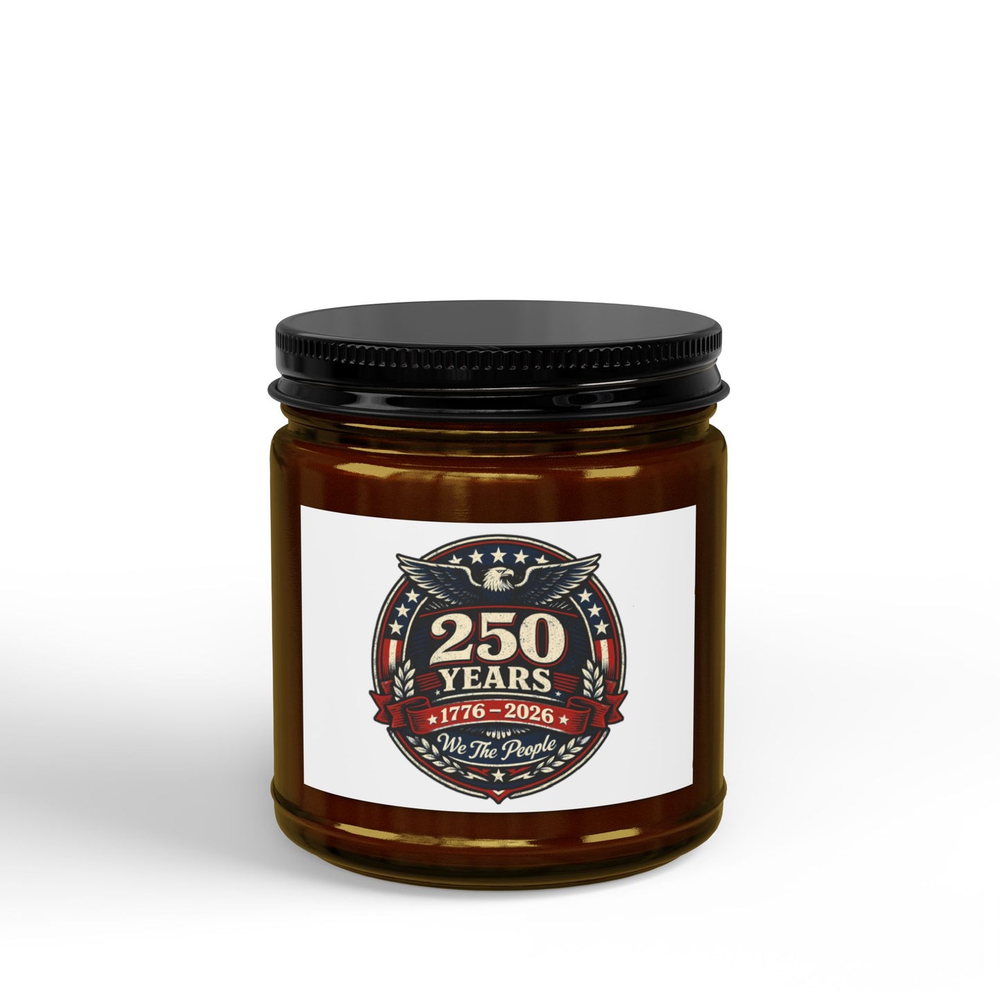 250 Years Commemorative Scented Soy Candle — Small Amber Jar