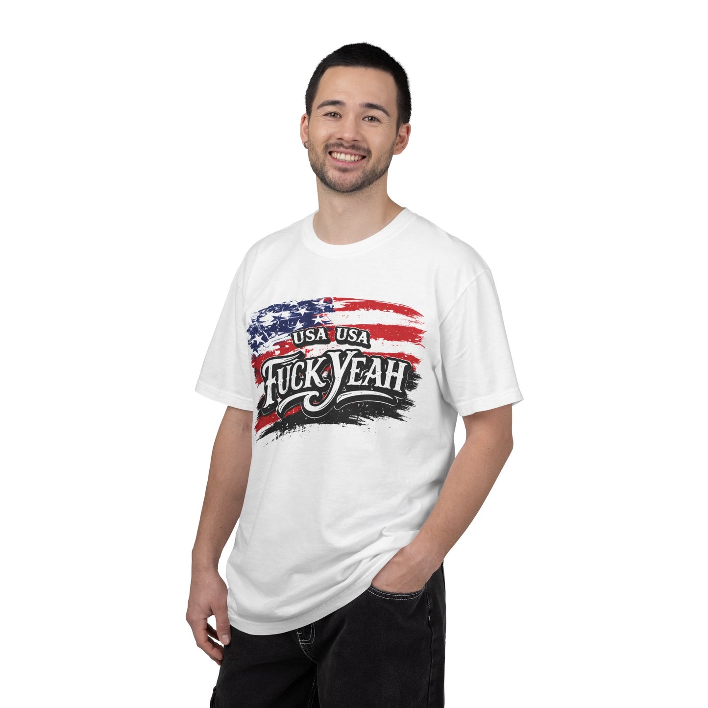 Patriotic "Fuck Yeah" USA Flag T-Shirt