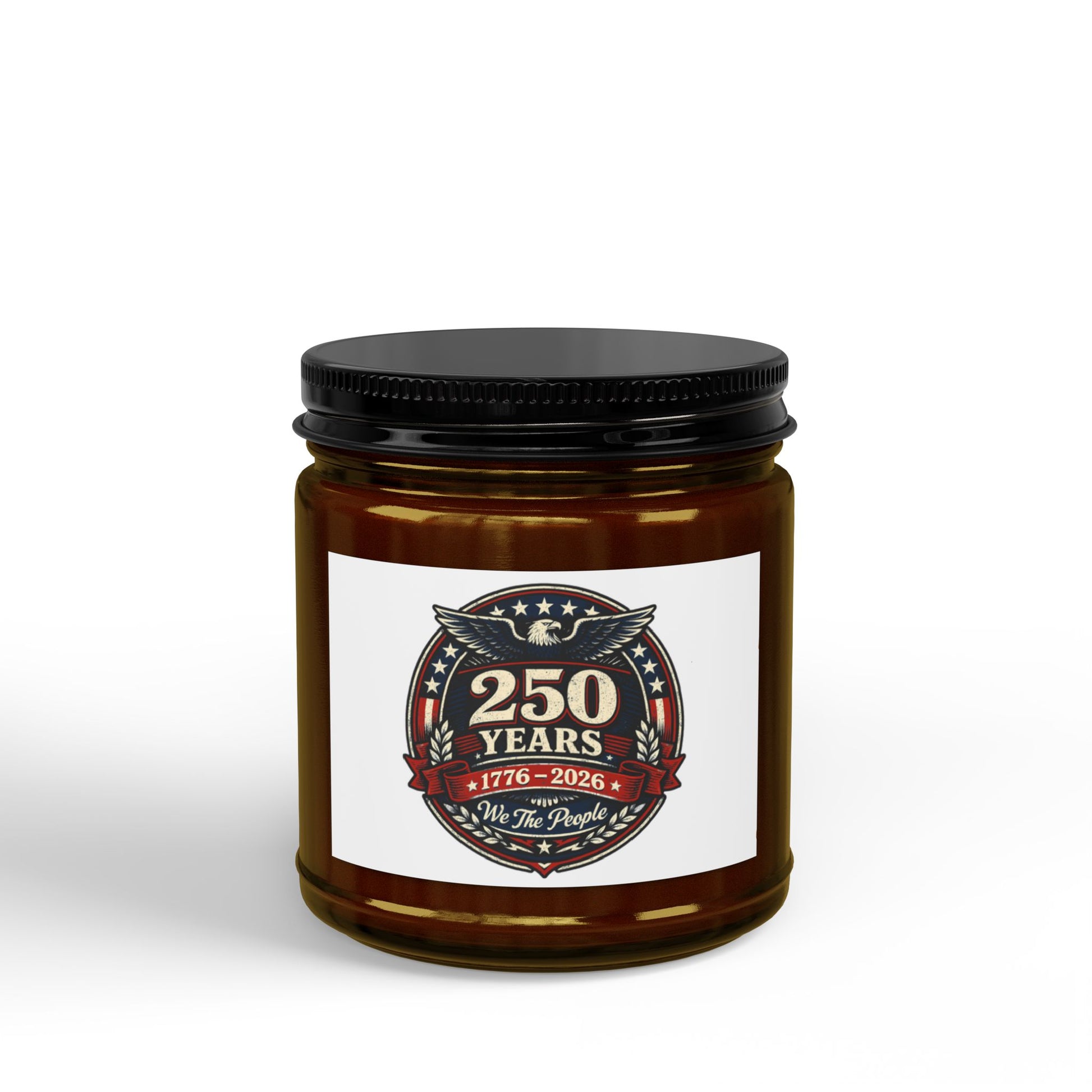 250 Years Commemorative Scented Soy Candle — Small Amber Jar