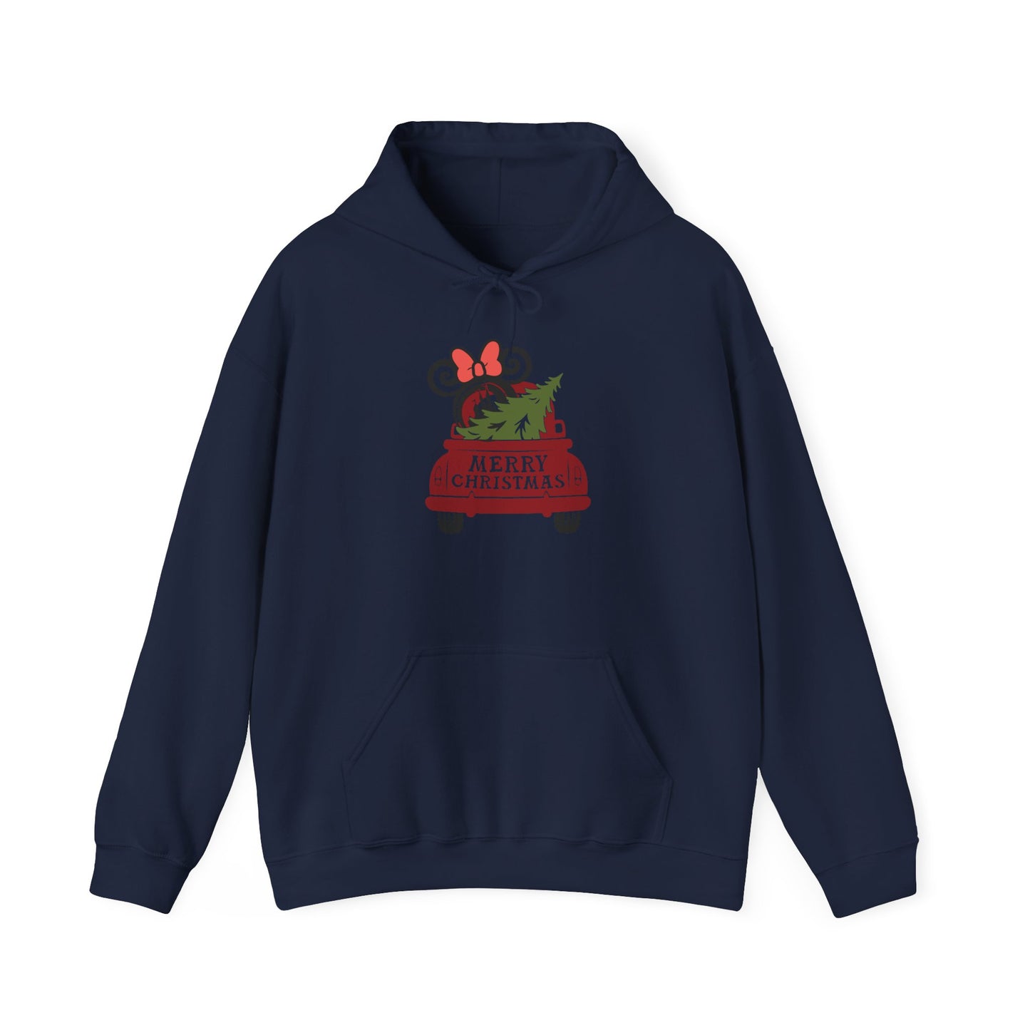 Cozy Winter Friends Hoodie | cute winter animal, deer with scarf 