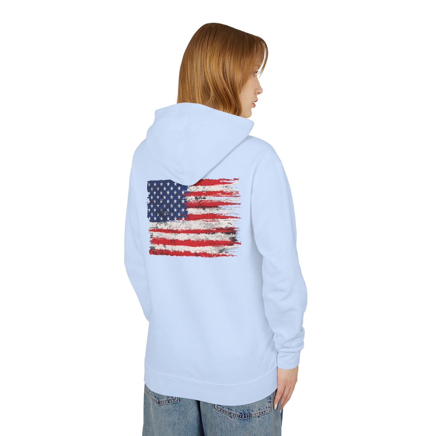 Freedom Hoodie — American Flag Patriotic Hooded Sweatshirt 