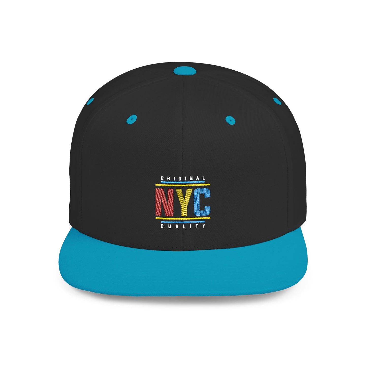 Brooklyn Retro Wave Flat Bill Snapback Hat
