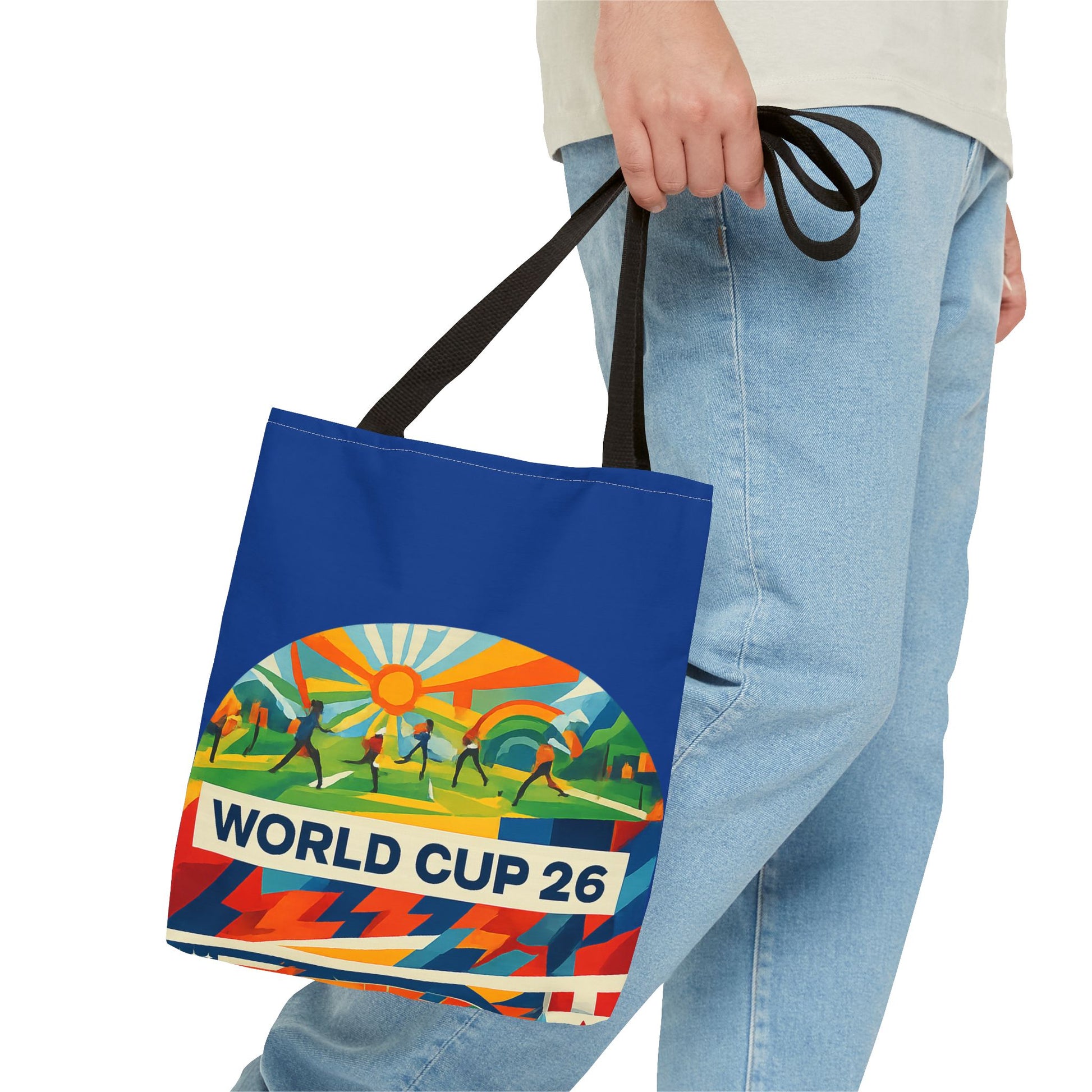 World Cup 26 Tote Bag — Colorful Soccer Fan Shoulder Tote