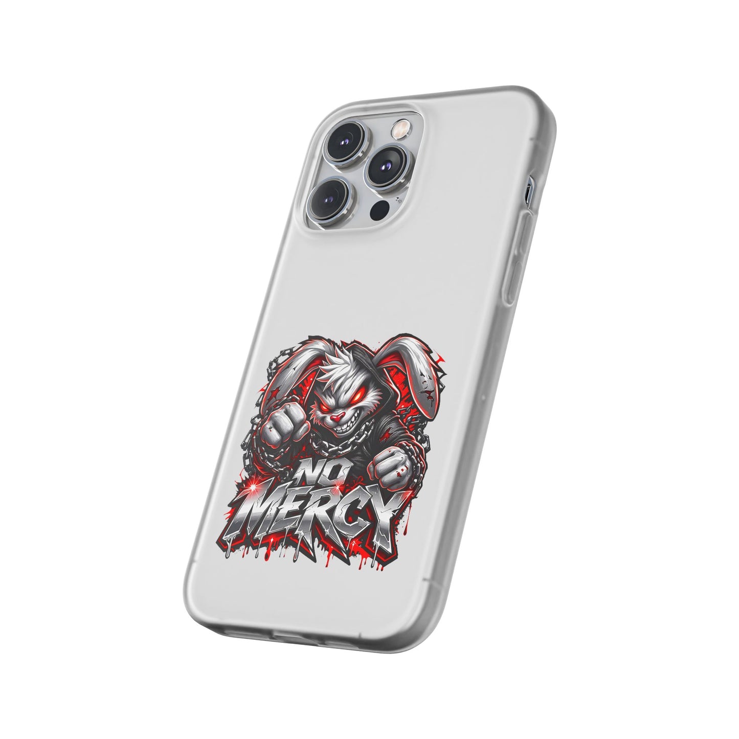 No Mercy Bunny Phone Case - Aggressive Gamer Graphic iPhone 