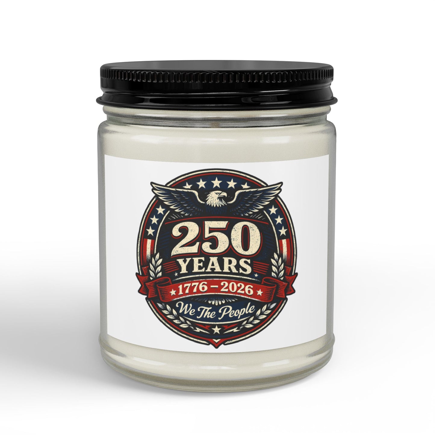 250 Years Commemorative Scented Soy Candle — Small Amber Jar